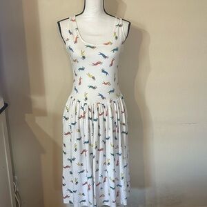 Women's Multicolor Printed Midi Dress